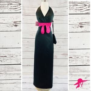 Forever Yours halter black purse slit